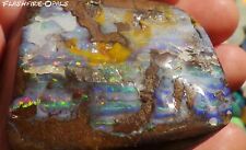 Usado, 600 CT Gem Colors Collector Boulder Opal Grün-rot-blau Vídeo Flashfire-Opals comprar usado  Enviando para Brazil
