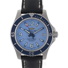 Breitling SuperOcean A17316 relógio bebê mostrador azul 36mm + caixa e papéis comprar usado  Enviando para Brazil