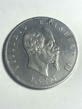 Lire1873 vittorio emanuele usato  Cariati