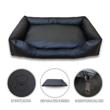 Hundebett K KUNSTLEDER Hundekissen Hundekorb Hundesofa Schlafplatz Tierbett comprar usado  Enviando para Brazil