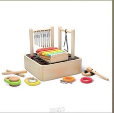 Conjunto de percussão de madeira Hammacher 8 em 1 instrumento de brinquedo musical Fao Schwarz comprar usado  Enviando para Brazil