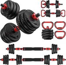 UNNMIIY ADJUSTABLE DUMBBELLS, 70LBS FREE WEIGHT SET - BLACK&RED, usado comprar usado  Enviando para Brazil