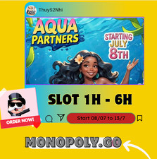 Usado, 🌈Monopoly.G🌈Slot para evento Aqua Partners 80K 📌(1-6H)📌Parceiro completo comprar usado  Enviando para Brazil