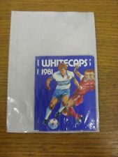 1981 soccer fixture for sale  BIRMINGHAM