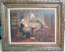 Ancien tableau scène d'occasion  Bléré