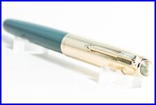 1953 Parker 51 Dove cinza-ouro, novo na caixa ouro 14K, boné listrado, EUA comprar usado  Enviando para Brazil