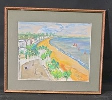 Tableau gouache paysage d'occasion  Toulouse-