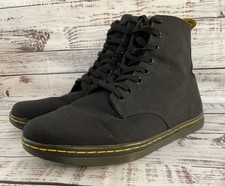 Usado, Botas masculinas de renda Dr. Martens Alfie de lona preta no tornozelo tamanho 10 comprar usado  Enviando para Brazil