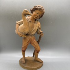 Usado, ANRI escultura manual em madeira menino ganso madeira 9,5” esculpida comprar usado  Enviando para Brazil