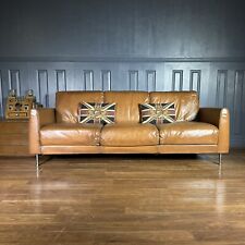 Leather seater sofa for sale  SIDMOUTH