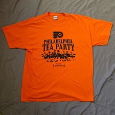 Camisa Philadelphia Flyers Tea Party XL Giveaway NHL hóquei comprar usado  Enviando para Brazil
