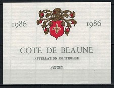 Etiquette vin francais d'occasion  Dijon