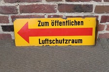 Luftschutzraum emailleschild f gebraucht kaufen  Elsdorf