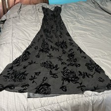 Vestido maxi vintage Ralph Lauren floral rosa detalhes aveludados feminino tamanho 2 comprar usado  Enviando para Brazil
