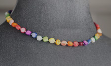 COLAR DE PÉROLAS MULTICOLORIDO CONCHA DO MAR PRATA ESTERLINA 18" comprar usado  Enviando para Brazil