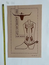 Gymnastics american cup 1981 Fort worth Texas usa vintage poster comprar usado  Enviando para Brazil