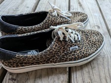 VANS Leopard Print Płótno Sznurowane Sneakersy Damskie 9,5 Męskie 8 na sprzedaż  Wysyłka do Poland