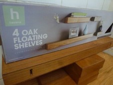 Floating shelves oak. for sale  BOLTON