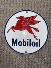 Vintage mobiloil porcelain d'occasion  Expédié en Belgium