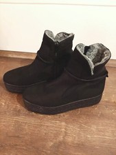 Stiefeletten plateau schwarz gebraucht kaufen  Deutschland