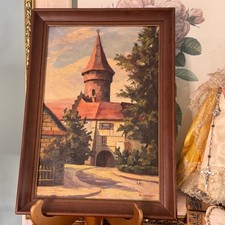 Antique framed canvas for sale  Framingham