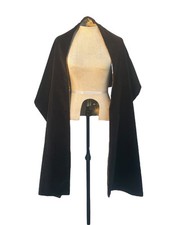 Xale grande envoltório de cetim marrom veludo vintage década de 1950 17” X 82” excelente estado, usado comprar usado  Enviando para Brazil