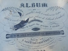 Album ébénisterie 1840 d'occasion  Labruguière