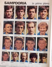 Sampdoria figurine ritagliare usato  Caserta