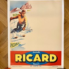 Ricard ski affiche d'occasion  Ferney-Voltaire