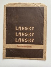 Elvis Related / Bolsa de Papel Lansky Clothing Store / Direto de Memphis, usado comprar usado  Enviando para Brazil