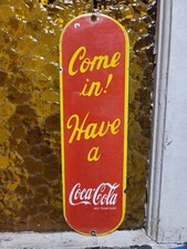 Vintage coke porcelain for sale  Shavertown