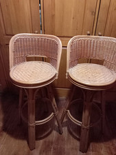 Revolving stools wicker for sale  AMMANFORD