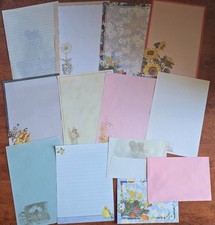 10 x folha de papel 3 x pacote de envelope vintage álbum de recortes artesanato escrita estacionária comprar usado  Enviando para Brazil
