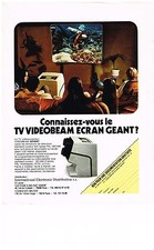 Publicite 1976 videobeam d'occasion  Le Luc