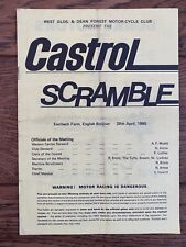 1985 scramble programme for sale  COLERAINE