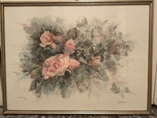 Vespignani fiori litografia usato  Roma