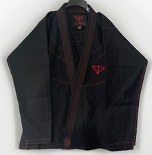Blusa uniforme brasileira JAYEFO Jiu Jitsu Gi A3 quimono ponto preto vermelho BJJ MMA comprar usado  Enviando para Brazil