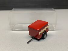 PKW Ein-Achs Anhänger Auto Bau kleiner Allzweck Trailer rot red Brekina H0 1:87 comprar usado  Enviando para Brazil