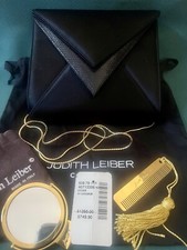 JUDITH LEIBER ENVELOPE OMBRO/BOLSA DE EMBREAGEM ACESSÓRIOS ETIQUETA PREÇO ORIGINAL comprar usado  Enviando para Brazil