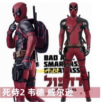 Usado, Roupas fantasia cosplay Deadpool masculinas macacão Deadpool vermelho sapatos terno de Halloween comprar usado  Enviando para Brazil