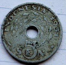 Indonesia 1951 sen for sale  Peckville