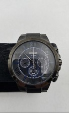 Relógio de pulso masculino Seiko cronógrafo solar V175-0CN0 mostrador preto aço inoxidável comprar usado Relógio de pulso masculino Seiko cronógrafo solar V175-0CN0 mostrador preto aço inoxidável comprar usado  Enviando para Brazil