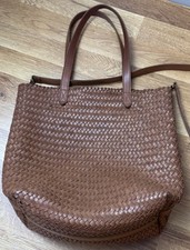 Bolsa tote de couro marrom tecida Madewell incluindo alça transversal  comprar usado  Enviando para Brazil