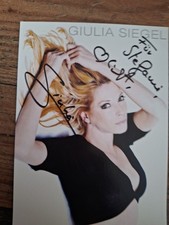 Autogrammkarte giulia siegel gebraucht kaufen  Heiden