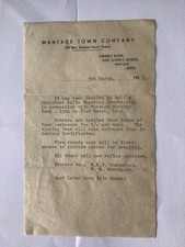 Wantage ww2 ephemera for sale  NEW MILTON