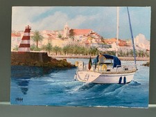 Vintage unframed mediterranean for sale  MANCHESTER
