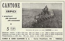 Pubblicita 1951 erpice usato  Biella