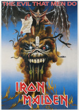 Pôster ORIGINAL Iron Maiden - 1988 - The Evil That Men Do (24 x 33 polegadas), usado comprar usado  Enviando para Brazil