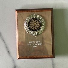 Wooden darts trophy for sale Wooden darts trophy for sale  LONDON