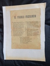 Poesía piccolo spazzacamino usato  Alessandria